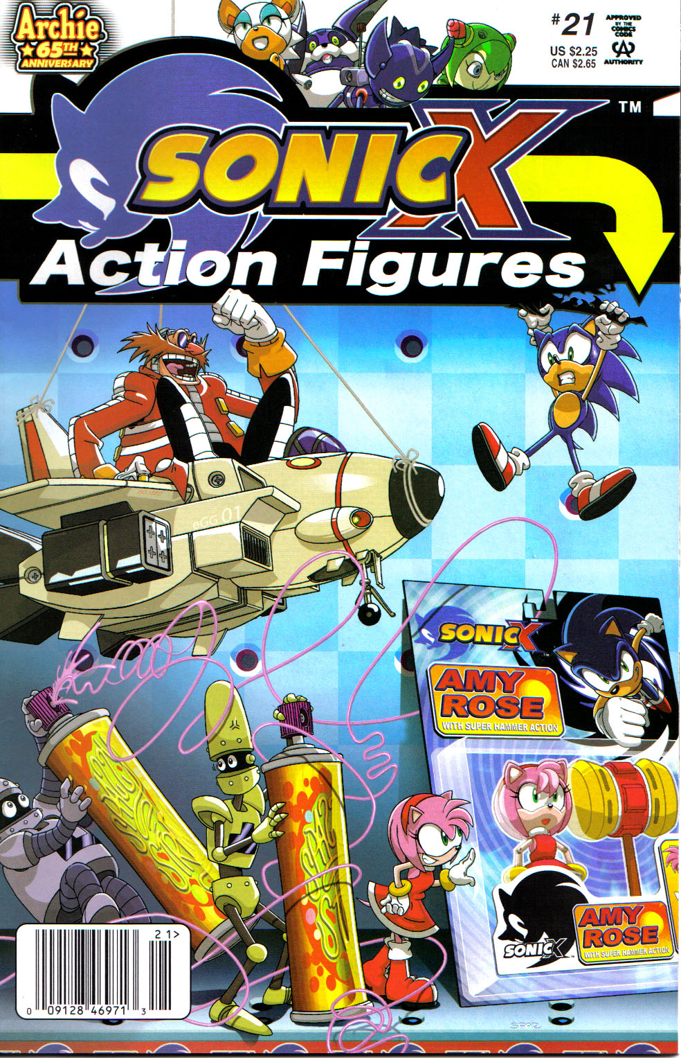Sonic X - July 2007 Comic cover page